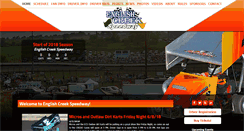 Desktop Screenshot of englishcreekspeedway.com
